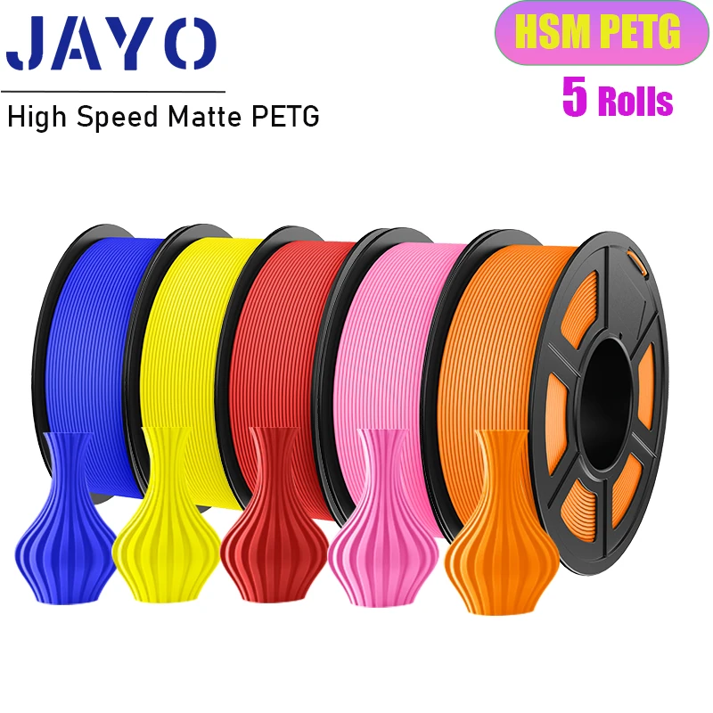 JAYO Ad Alta Velocità Opaco PETG 3D Filamento 1.75mm petg Multi combinazione di colori set FDM Materiali Della Stampante 3D Regalo FAI DA TE 1 KG/1 Rotolo
