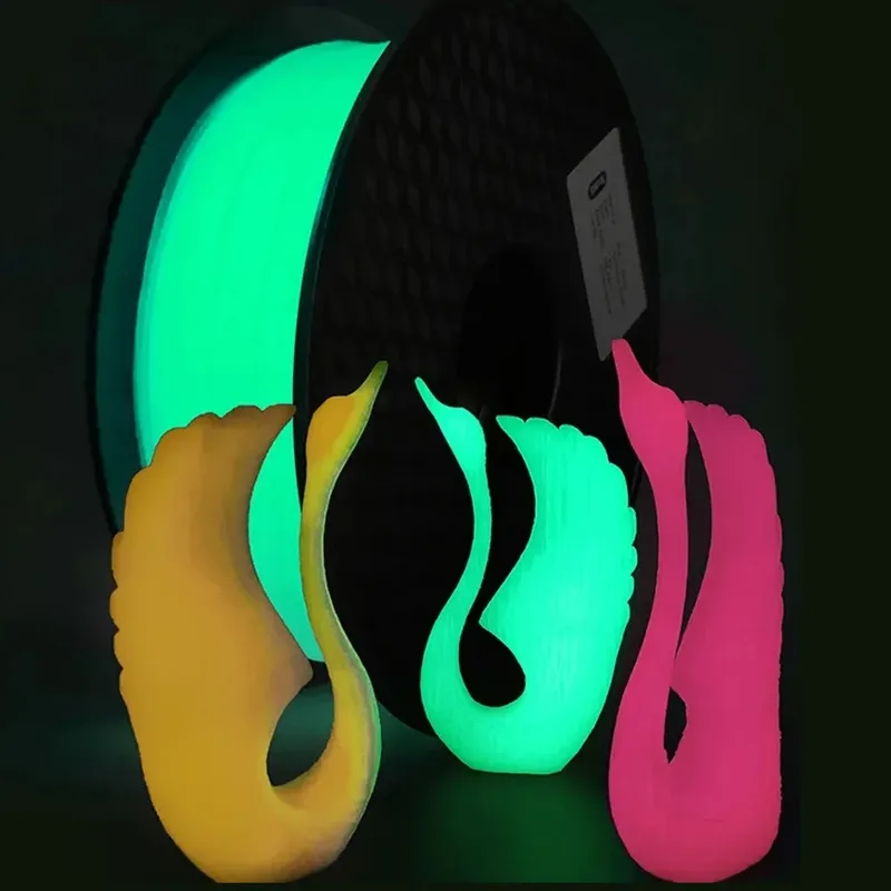 Filamento PETG Trasparente Luminoso 1.75mm 1kg/500g/250g per Stampante 3D, Blu Verde Arancione Giallo