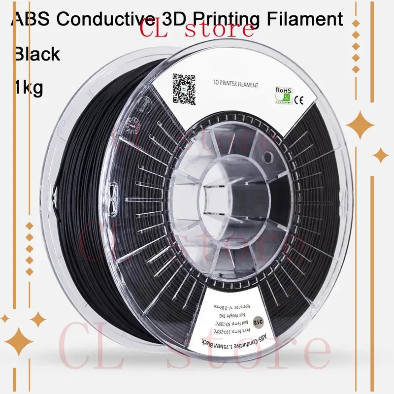 Materiale conduttivo 1kg del filamento FDM della stampa 3D dell'ABS conduttivo 1kg