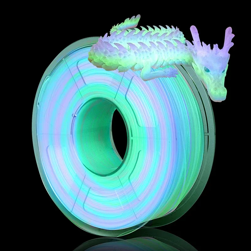 Filamento TPU 250g 500g 1Kg per Stampante 3D, Flessibile Nero 1.75mm, Blu Rosso Elastico, Materiale Flessibile, Confezione Sottovuoto
