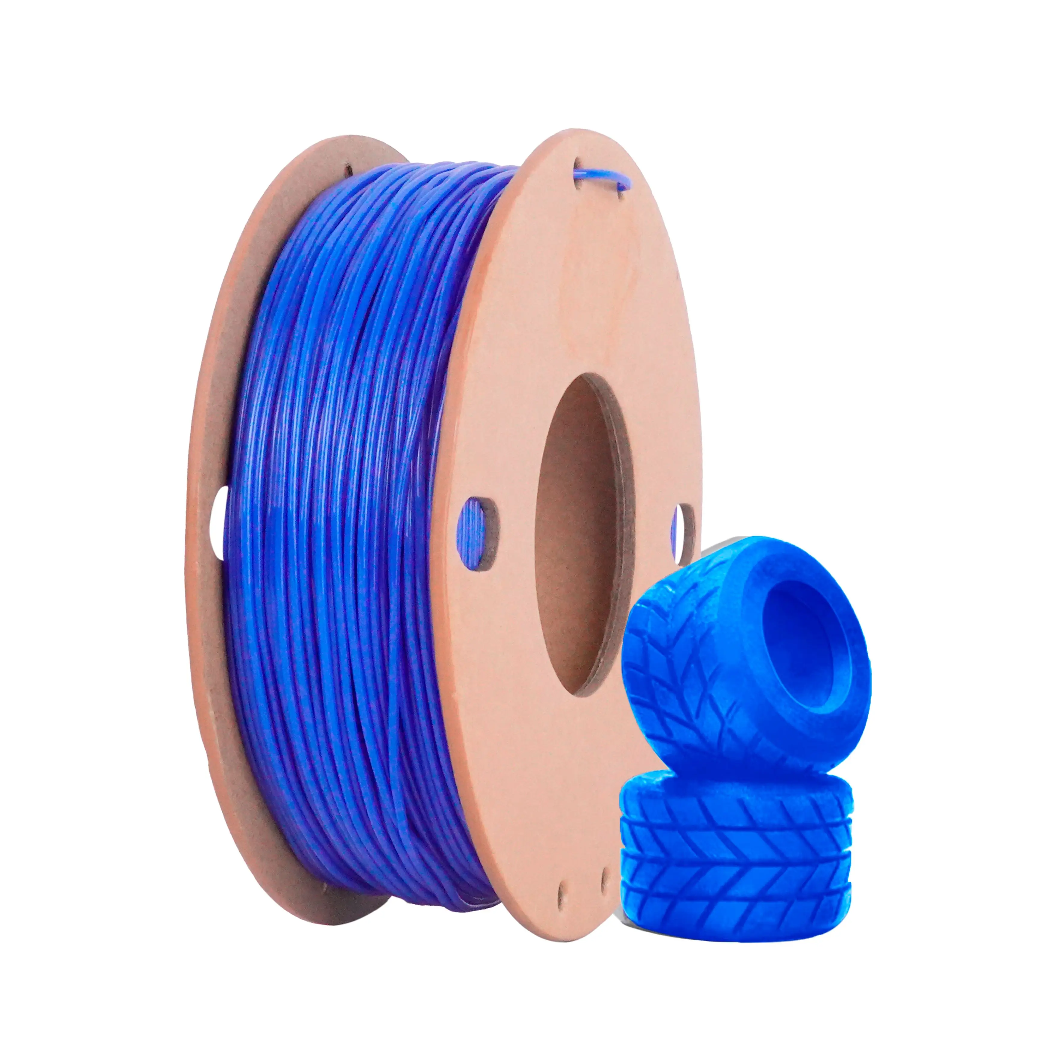 Filamento TPU 3D Blu 0,25KG per Stampante 1,75mm, Filamento TPU ad Alta Velocità 95A 0,25KG Flessibile per Stampa 3D Veloce, Dimensionale