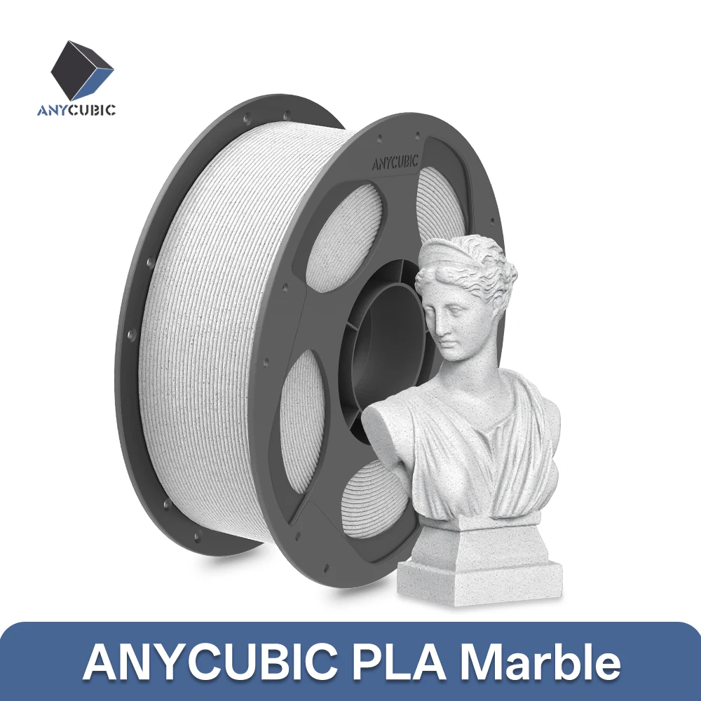 ANYCUBIC PLA Filamento di Marmo 1 kg/rotolo Stampante 3D Texture di Marmo Materiale di Stampa Statua di Marmo Architettura FDM Stampa 3D PLA