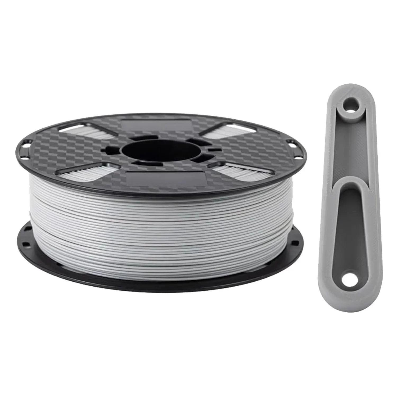 Pro Filamento ABS Grigio chiaro 1,75 mm 1KG Bobina di filamento per stampante 3D Involuzione inferiore Migliore adesione Filamento ABS Colore grigio