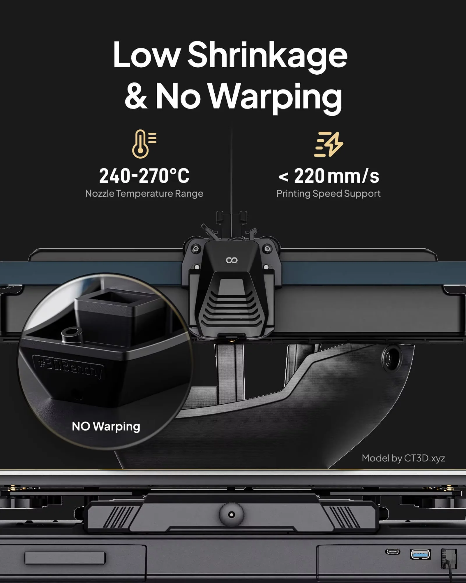 ELEGOO PETG 1.75mm 2kg Nero