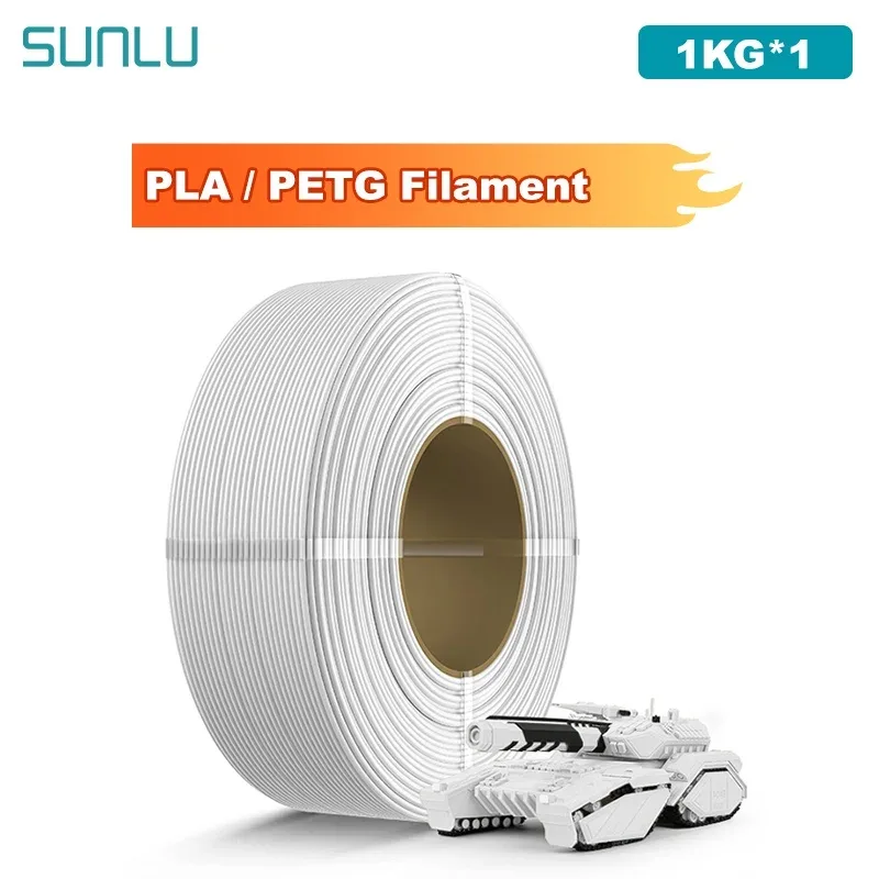 Filamento SUNLU 1KG PLA/PETG 1.75mm Senza Vassoio per Stampante 3D e Penna 3D & Ricarica Filamento