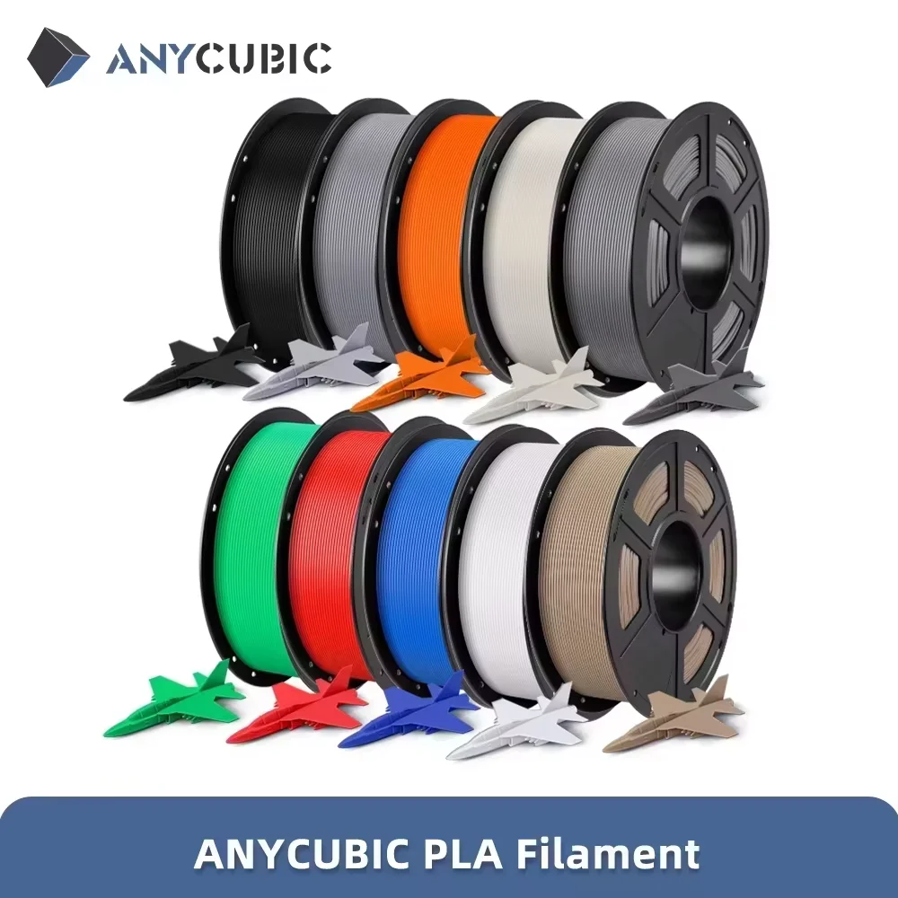 ANYCUBIC Stampante 3D PLA Filamento multicolore 1.75mm 1 kg/rotolo Materiali di consumo in gomma plastica per stampante 3D FDM Kobra