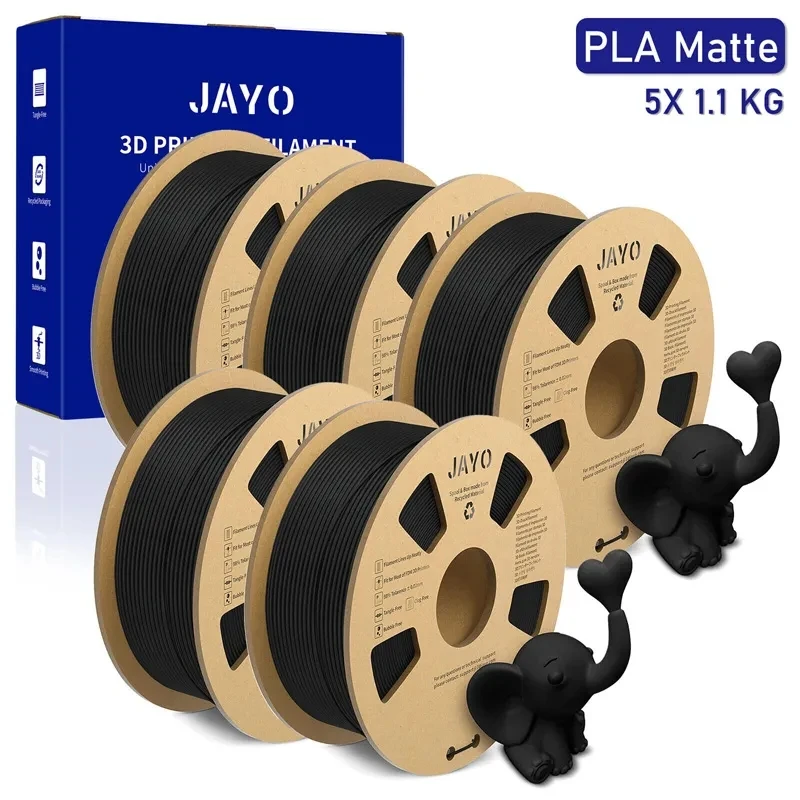 JAYO PETG/ABS/ASA/SILK/TPU/PLA Serie Filamento 1.75MM 5 Rotoli Stampante 3D 100% Senza Bolla per FDM Regalo FAI DA TE Materiale Spedizione Veloce