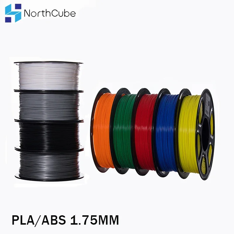 Filamento NorthCube PLA/ABS/PETG/TPU 1,75 mm 1 kg/0,8 kg 343 m/10 m Materiale plastico 3D in fibra di carbonio ABS per stampante 3D e penna 3D