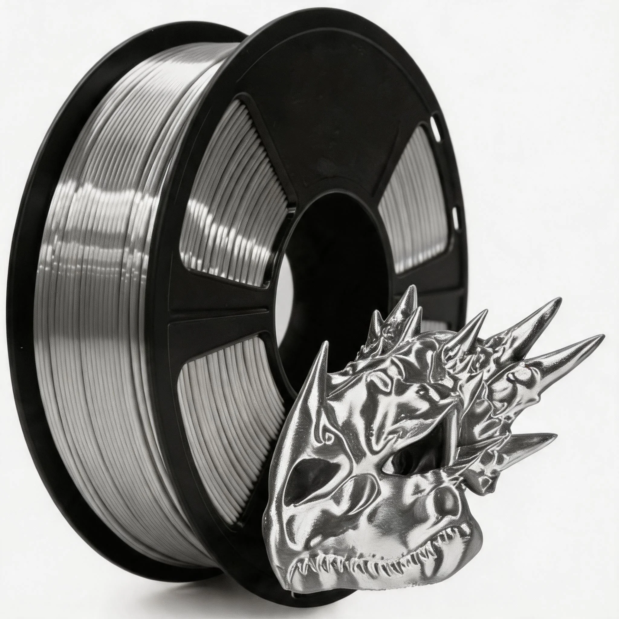 Filamento 3D 1.75, Filamento PLA Effetto Seta Lucido con Superficie Liscia e Setosa, Precisione Dimensionale +/- 0.02mm, 250G