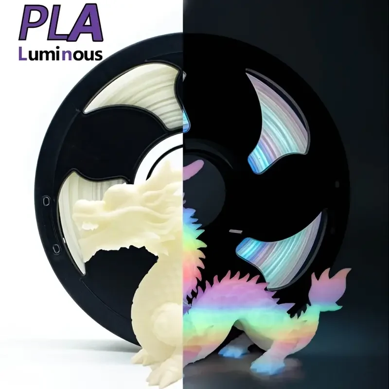 Filamento PLA Luminoso Arcobaleno per Stampante 3D, 1.75mm, Precisione Dimensionale +/- 0.02mm, Bobina da 250g