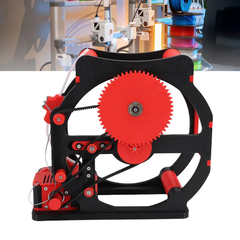 Avvolgitore Elettrico per Filamenti di Stampanti 3D, per Bobine da 1kg di PLA, PETG, ABS, TPU, Nylon, Velocità Regolabile, Avvio/Arresto Intelligente, Rosso