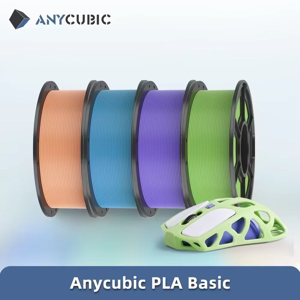 ANYCUBIC Filamento per stampante 3D PLA Multicolor 1.75mm Materiale in gomma plastica ecologica per stampante 3D FDM K3 Combo S1C