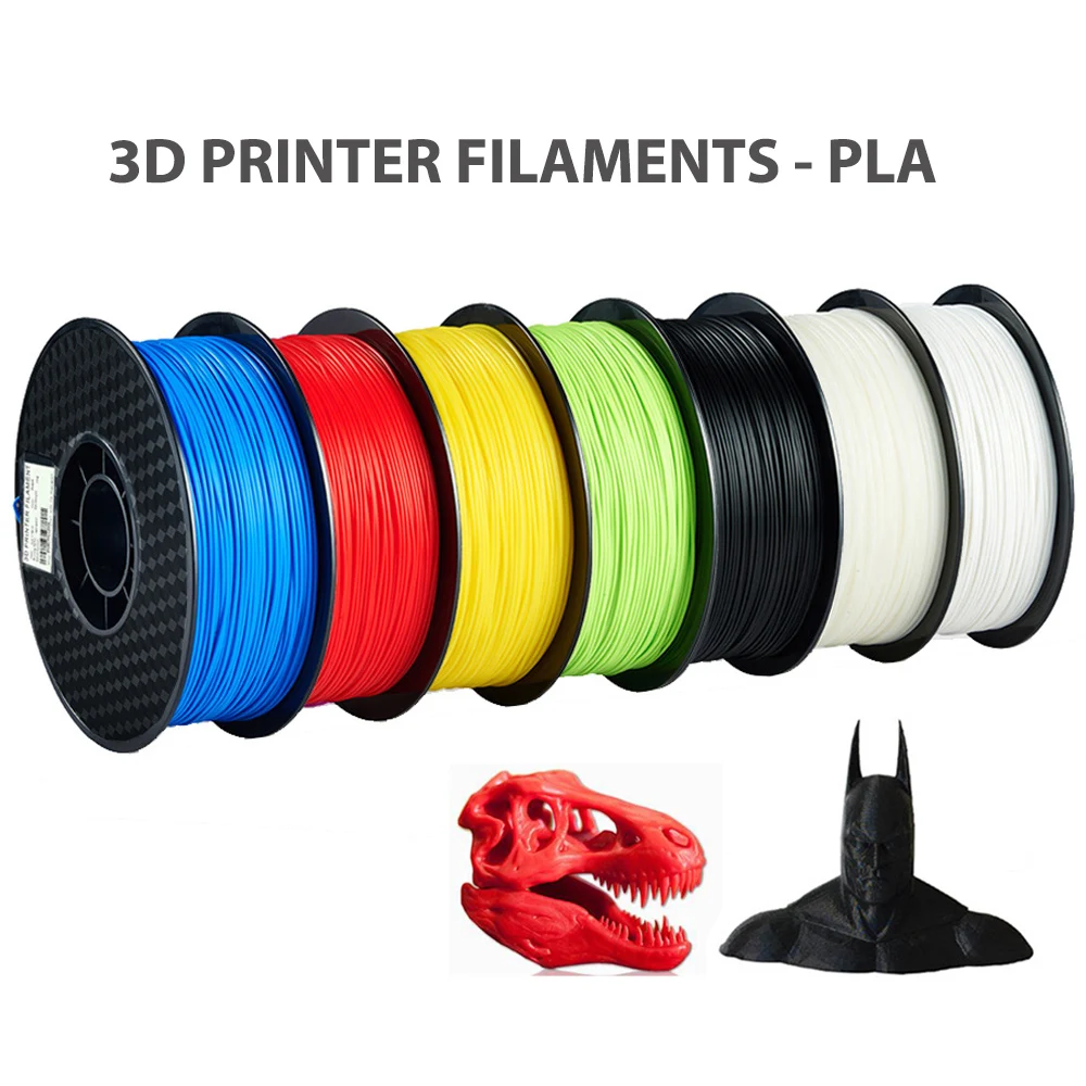 250g,500g,1kg Filamento per stampante 3D PLA Nero Rosso Blu Argento Grigio filo Confezione sottovuoto 1,75mm Per la stampa 3D Fliament Supplies
