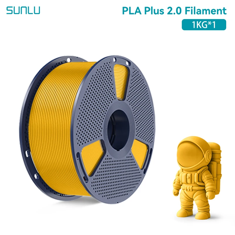 SUNLU 1KG PLA + 2.0 Filamento per stampante 3D Filamento PLA più più forte e più forte 1000G/rotolo Filamento 3D da 1,75 mm Adatto per la stampa 3D FDM