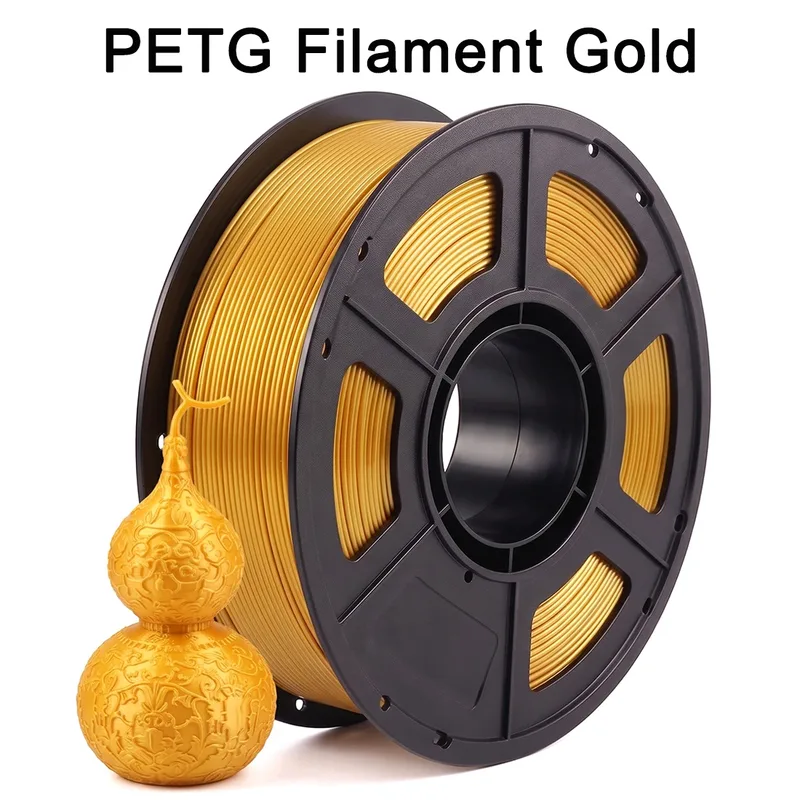 Filamento PETG Oro 250g 500g 1Kg Materiale per Stampante 3D 1.75mm Filamento PETG Oro per Stampante 3D Confezionamento Sottovuoto