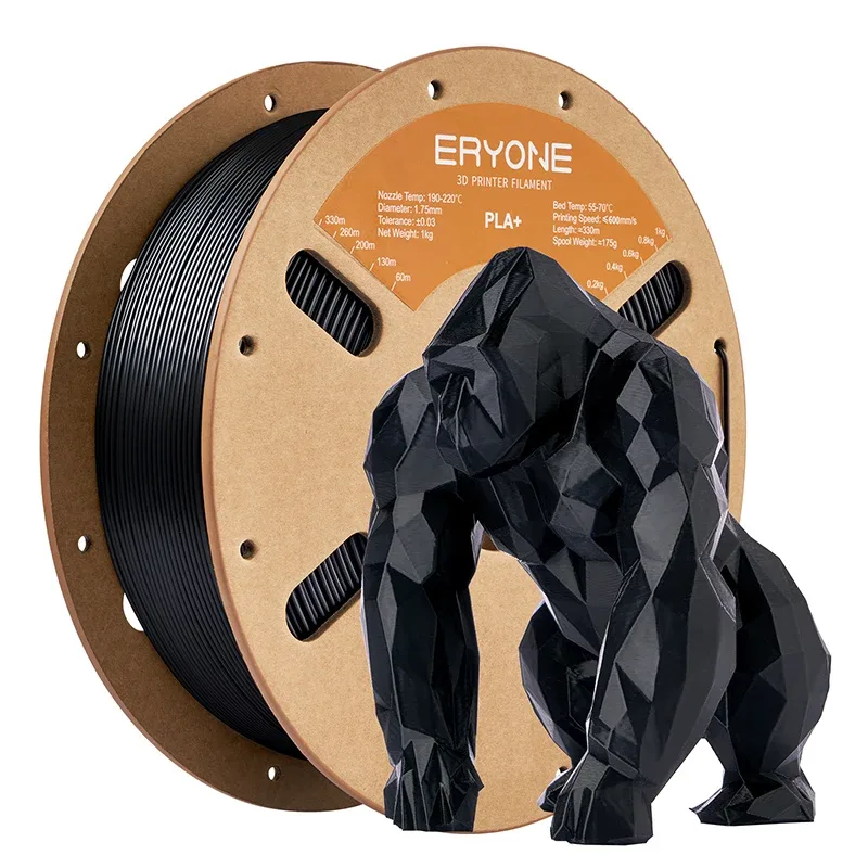 ERYONE 1KG PLA Plus Filamento Premium 1,75mm Stampa 3D, multicolore disponibile, 1kg pla+ filamento, 1kg/bobina
