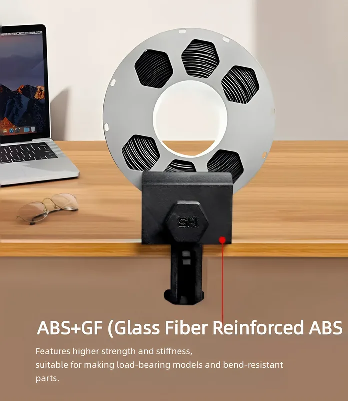 Filamento per Stampa 3D ABS GF 1kg 1.75mm, ABS Rinforzato con Fibra di Vetro, Materiale ad Alta Resistenza e Rigidità Resistente al Calore