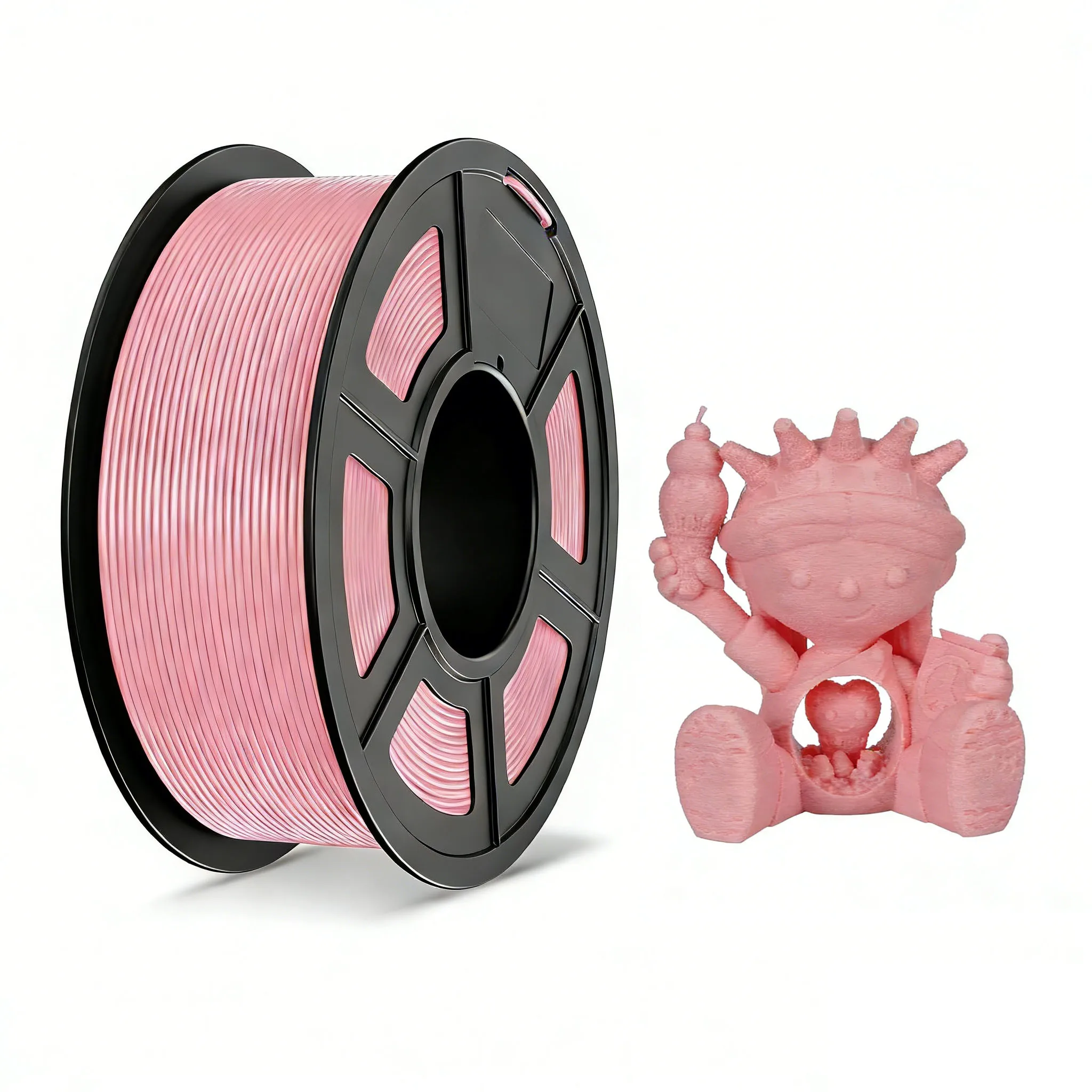 Filamento TPU Rosa per Stampante 3D, Pacchetto da 250g, 1.75mm, Filajoy3D 95A, Flessibile e Morbido, per Stampa 3D