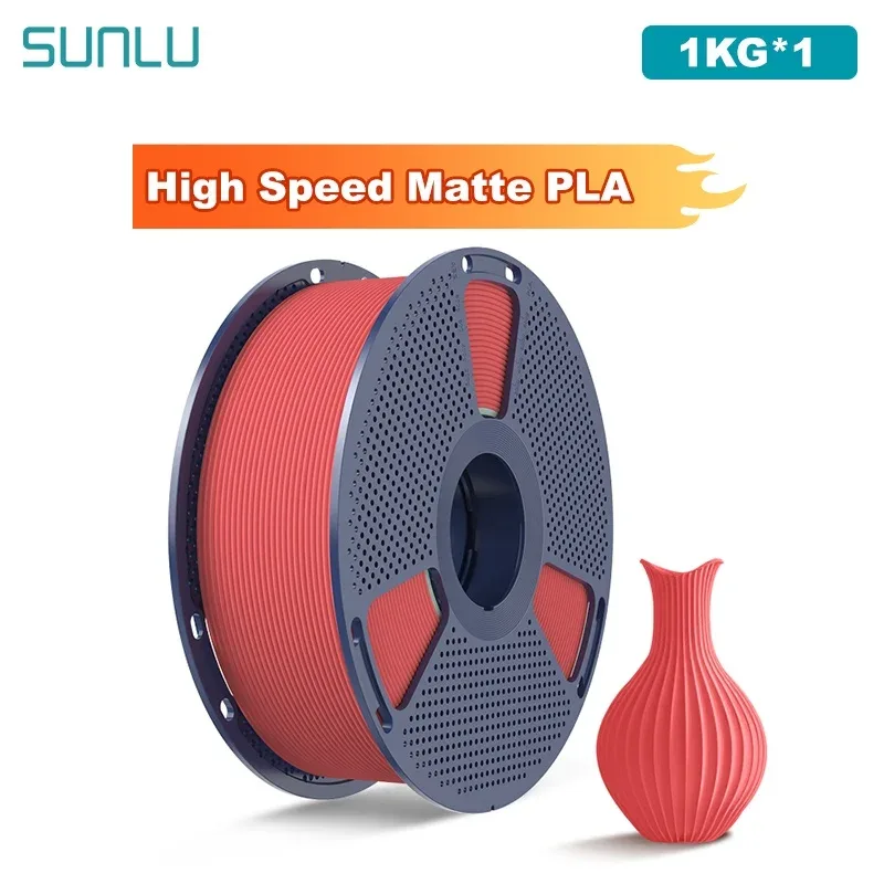 SUNLU 1KG (PLA Classico) Filamento PLA Opaco ad Alta Velocità 1.75mm 1kg per Stampa ad Alta Velocità, Filamento Accuratamente Organizzato, Compatibile con la Maggior Parte delle Stampanti FDM