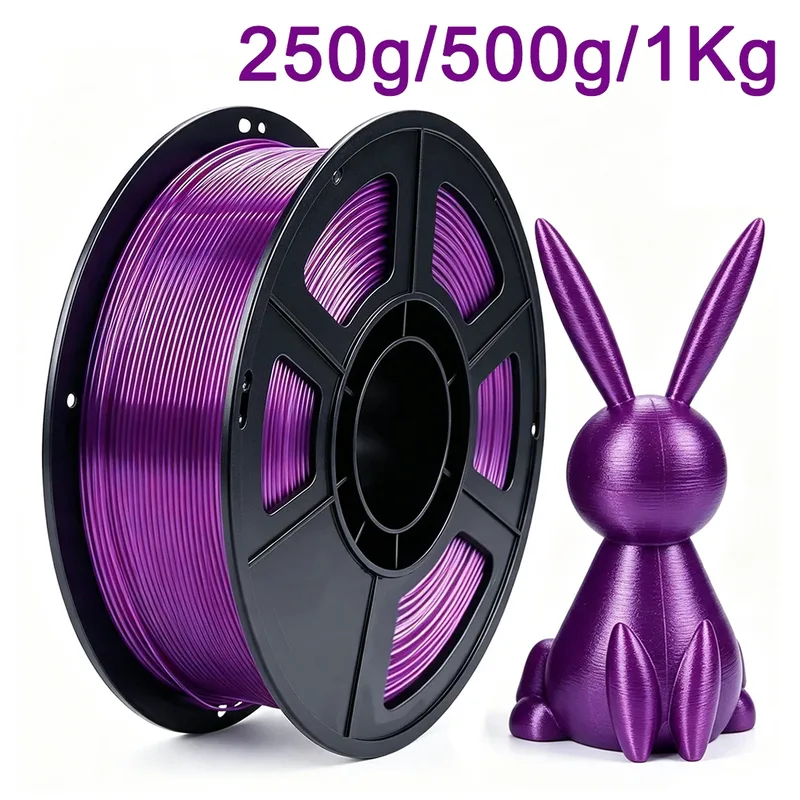 Filamento PETG Trasparente Viola per Stampante 3D 250g 500g 1Kg Materiale per Stampante 3D PETG Trasparente Viola 1.75mm