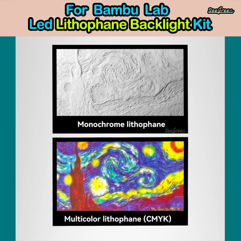 Lithophane CMYK PLA Filamento Piastra retroilluminata 1,75 mm pla Lithophane 3D FDM Filamento stampante per foto di stampa 3D cornice per foto