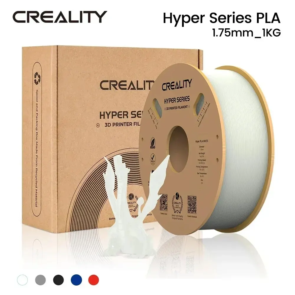 Filamento PLA CREALITY Hyper Series 1,75 mm Migliore fluidità Raffreddamento più rapido Alta precisione per stampanti FDM