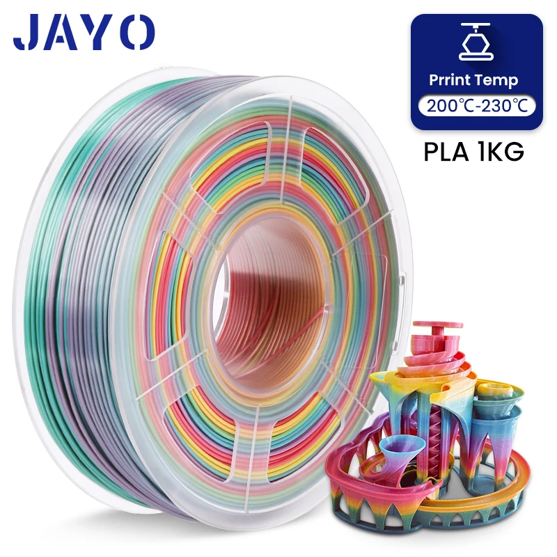 JAYO PLA/PETG/SILK/PLA Meta Filament 1 rotolo Filamento stampante 3D Filamento 3D 1,75 mm Materiali di stampa PLA per stampante 3D e penna 3D