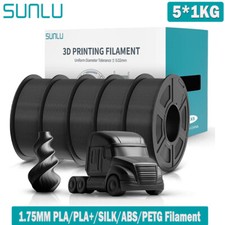 SUNLU 5 KG PETG PLA+ ABS Meta PLA+2.0 SILK PVB ASA 1,75 MM filamento stampante 3D