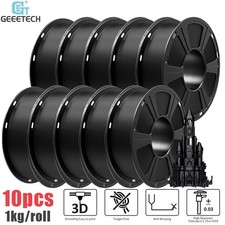10 kg Geeetech PLA filamento stampante 3D 1,75 mm 1 kg/rotolo nero filamento PLA DE