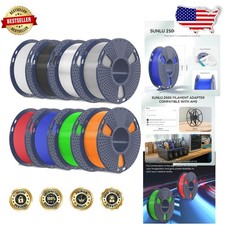 Filamento per stampante 3D TPU 1,75 mm, alta velocità 95 A, confezione da 2 kg, 8 colori, flessibile...