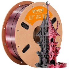 Filamento PLA bicolore 1,75mm 3D printer, dual color silk filament, Eryone, 1...