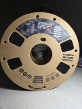 Filamento stampante 3D Overture PETG nero 1,75 mm bobina da 1 kg per stampa 3D