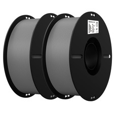 Creality Filamento per Stampante 3D, Filamento PLA Confezione da 1,75 mm per 2 kg, Grigio + Grigio 