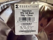 Essentium TPU 74D filamento stampante 3D 1,75 mm nero 750 g - sigillato in fabbrica