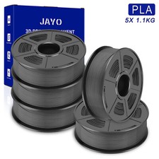 JAYO 5KG Grigio PLA 1,75mm Filamento per stampante 3D 1,1KG Basso restringimento