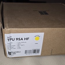 Filamento stampante 3D BAMBU LAB TPU 95A HF 51400 1kg 340m giallo nuovo con bobina