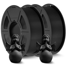 JAYO Filamento ABS 1,75mm (Nero+Nero), 2.2kg (2 * 1.1kg/Bobina),