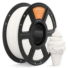 FILAMENTO PLA MATTE 3D BIANCO 1KG 1,75MM OPACO PER STAMPANTE 3D BOBINA ADATTO