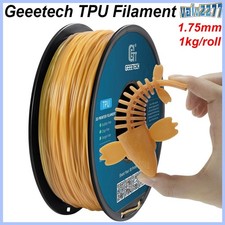 Geeetech Filamento TPU Trasparente Oro 1.75mm 1kg Alta Elasticità Filamento 3D