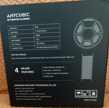 ANYCUBIC PLA Filamento per stampante 3D 1,75 mm 1 kg avvolgimento pulito per stampa 3D