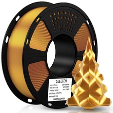 Filamento Geeetech seta PLA 1,75 mm 1 kg seta oro seta PLA filamento stampante 3D NUOVO