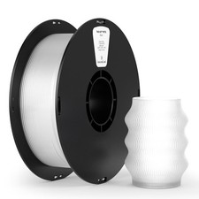 Filamento PETG 1,75 mm, filamento per stampante 3D PETG bianco traslucido bobina da 1 kg (2...