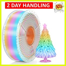 Filamento PLA Silk Rainbow, filamento stampante 3D seta multicolore 1,75 mm +/- 0,0...