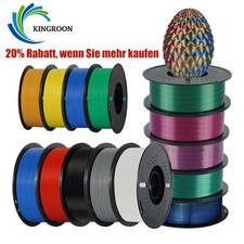 Kingroon 1 kg Pla Petg tappetino di seta 1,75 mm stampante 3D filamento FDM rotolo fascio