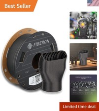 Fiberon PA6-CF Filamento Nylon Fibra di Carbonio Nero 1,75mm 0,5kg per Stampa 3D