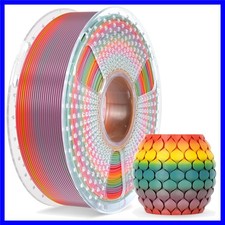 Filamento per stampante 3D, filamento PLA arcobaleno 1,75 mm, filamento 3D sfumato multicolore...