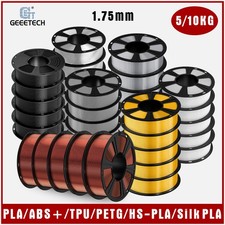 Geeetech 10 kg pla petg abs+ asa tpu 1,75 mm 10 rotoli filamento stampante 3D 1 kg*10