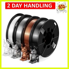 Confezione Filamento Stampante 3D Lucido Seta 4 Colori, Filamento PLA 1,75 mm per P...