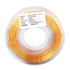 Pacchetto filamento PLA 1,75 mm oro rosso doppio colore filamento coestrusione stampa 3D