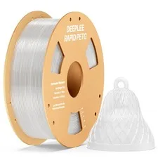 DEEPLEE Filamento PETG Rapido 1.75 mm, Bobina da 1 kg Trasparente, Alta Resisten